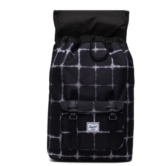 New HERSCHEL SUPPLY CO. Little America Wtags black/white Tie Dye Check ⭐⭐️⭐️⭐️⭐️ - Picture 7 of 17